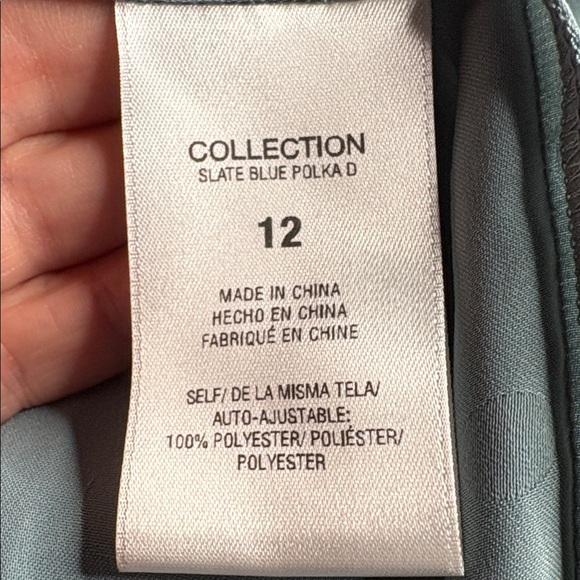 NWT Favorite Daughter The Singles Table One Shoulder Dress Slate Blue. Size 12 - Picture 10 of 11